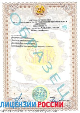 Образец сертификата соответствия (приложение) Вилючинск Сертификат ISO 14001